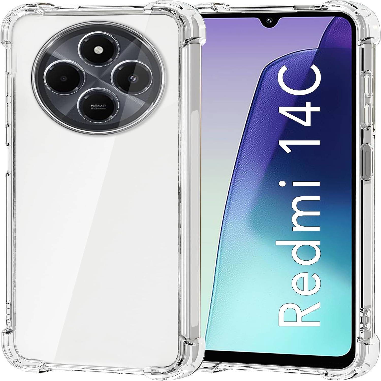 Für Xiaomi Redmi 14C Schock TPU Schutz Handy Hülle Case Transparent