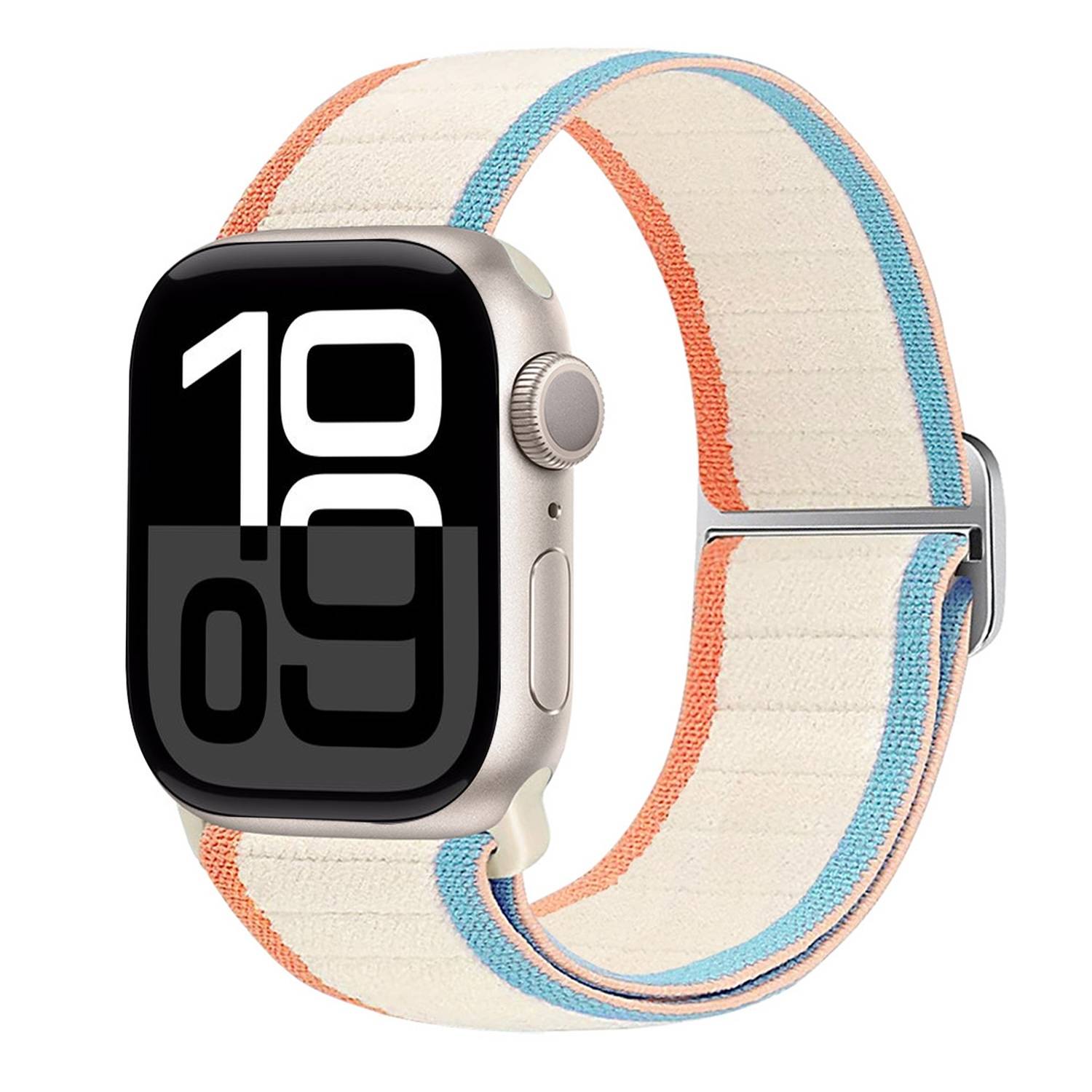 Für Apple Watch Series 10 46mm / 9 8 7 45 / 6 SE 5 4 44mm Armband Weiß