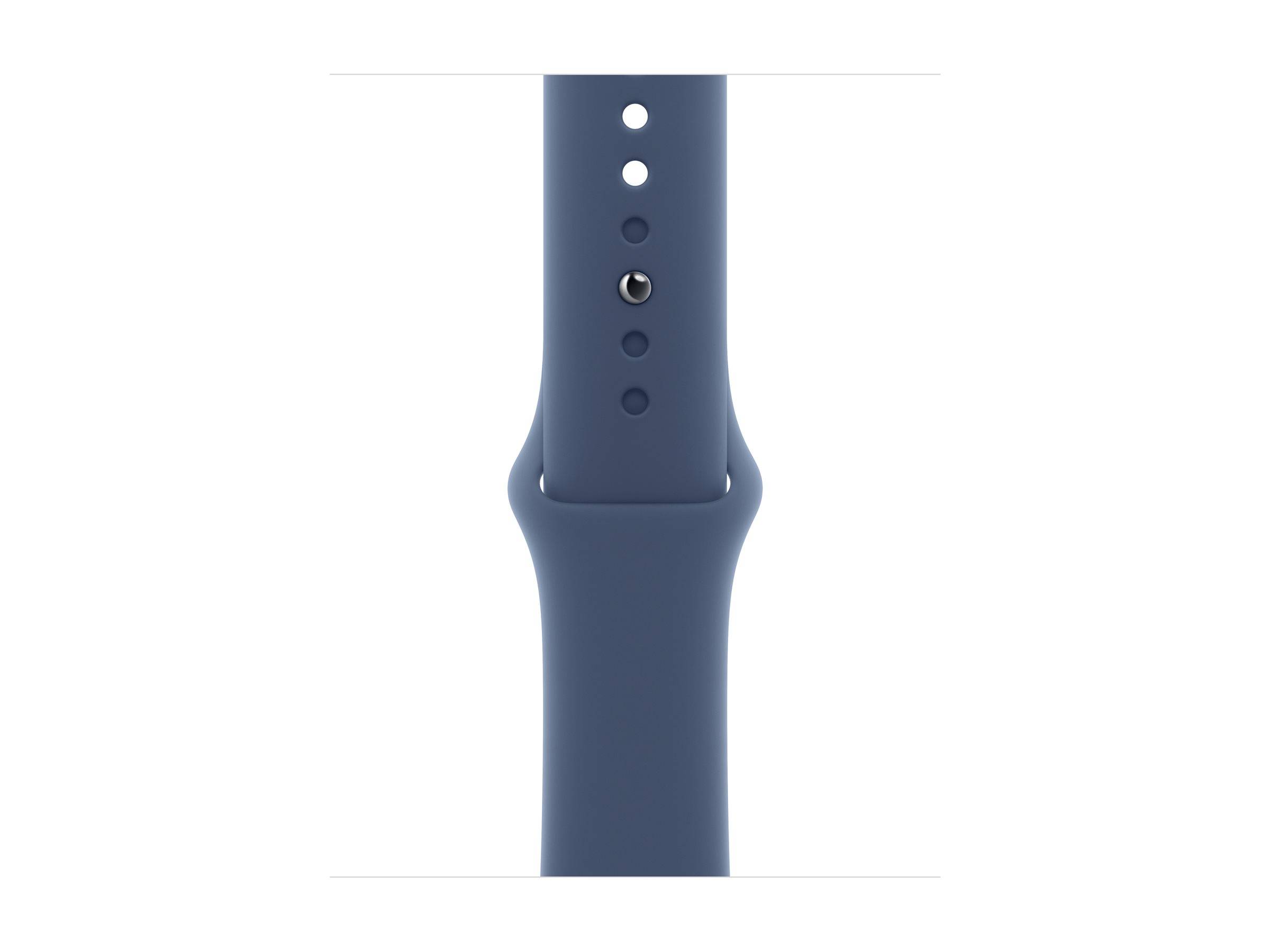 Apple Watch S10 (2024) Aluminium 42mm silber (Sportarmband denim) S/M