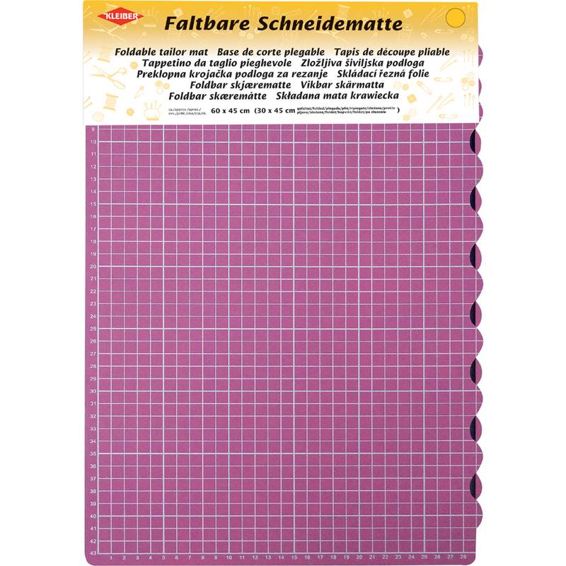 KLEIBER Schneidematte, DIN A2, faltbar, pink