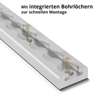 STAHLWERK Zurrschiene 50 cm Airlineschiene Befestigungsschiene aus Aluminium STAHLWERK Zurrschiene 50 cm Airlineschiene Befestigungsschiene aus Aluminium