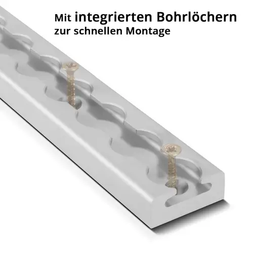 STAHLWERK Zurrschiene 50 cm Airlineschiene Befestigungsschiene aus Aluminium STAHLWERK Zurrschiene 50 cm Airlineschiene Befestigungsschiene aus Aluminium