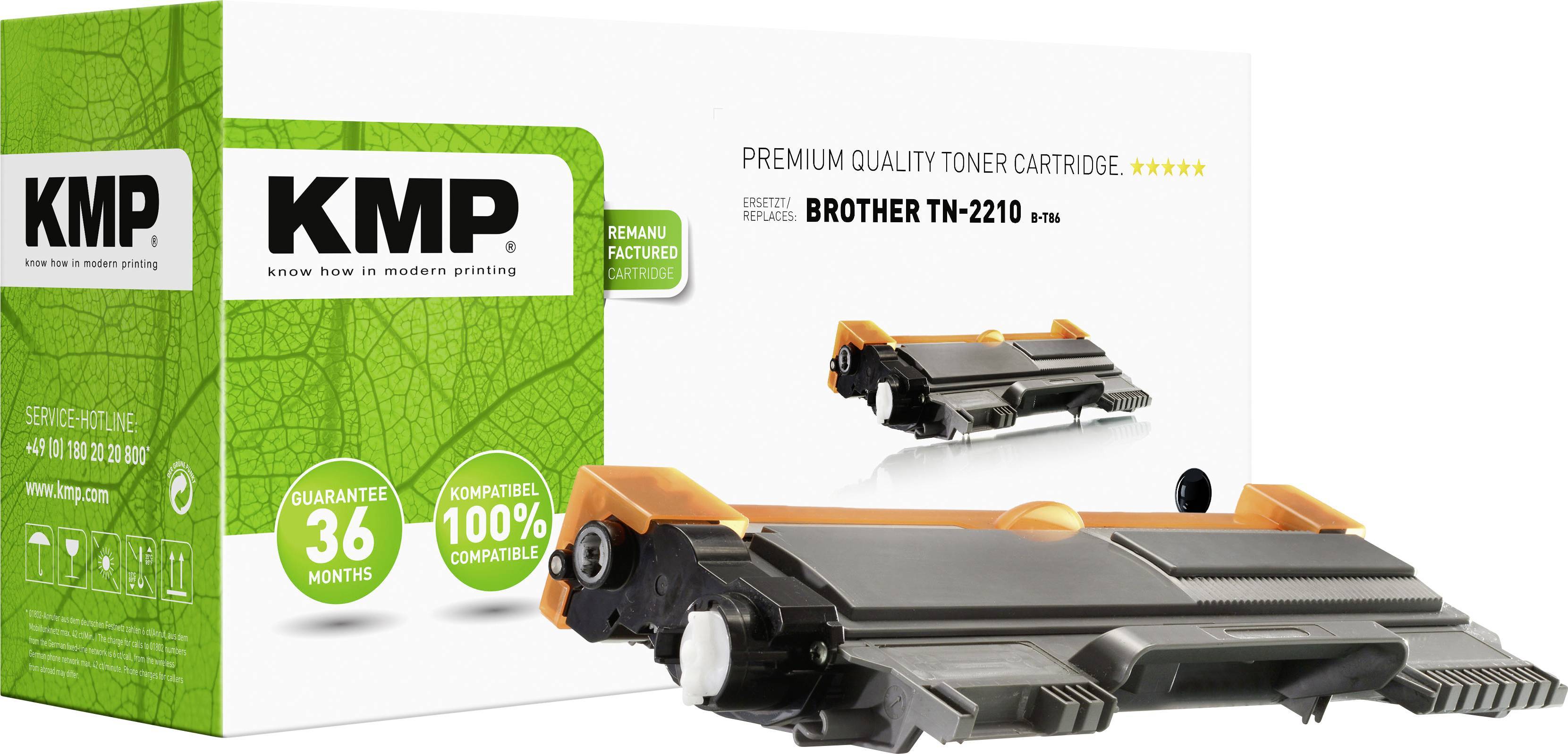 KMP Toner Brother TN-2210/TN2210 black 1200 S. B-T86 remanufactured Multimedia-Technik