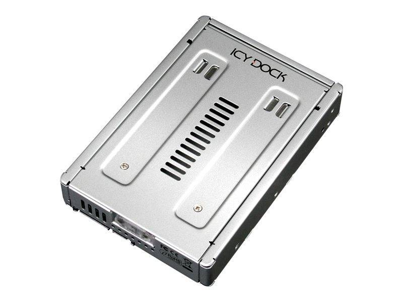 Adapter IcyDock 2,5->3,5 SATAI-III SSD&HDD 7-15mm metal Multimedia-Technik