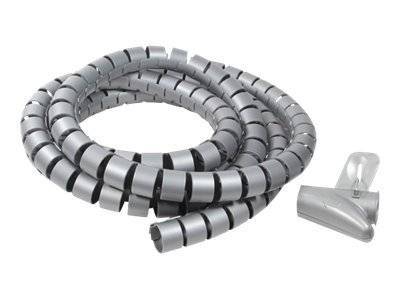 Logilink Kabelspiralschlauch grau 2,5m Multimedia-Technik Spiralkabelschutzschlauch