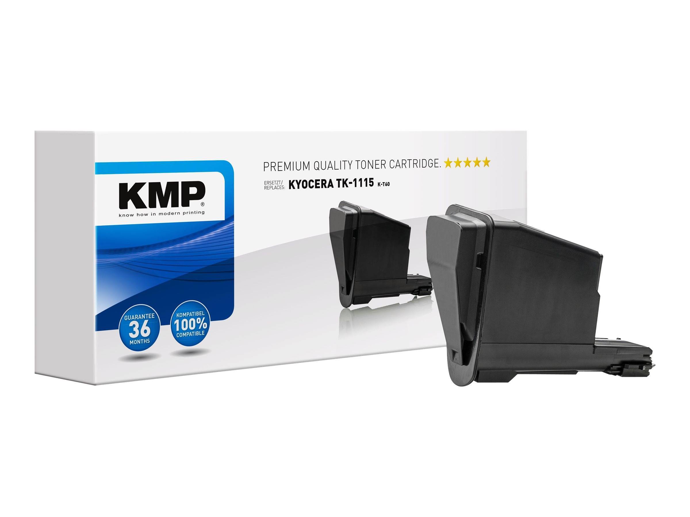 KMP Toner Kyocera TK-1115/TK1115 black 2000 S. K-T60 remanufactured Multimedia-Technik