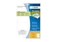 HERMA Etiketten A4 weiß 96x63,5 mm ablösbar Papier 200 St. Multimedia-Technik