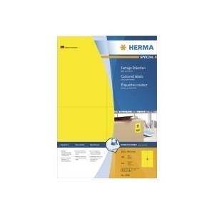 HERMA Etiketten A4 gelb 105x148 mm Papier matt 400 St. Multimedia-Technik