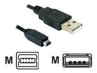 DELOCK USB Kabel A -> miniB 4Pin St/St 1.50m Multimedia-Technik USB-Kabel