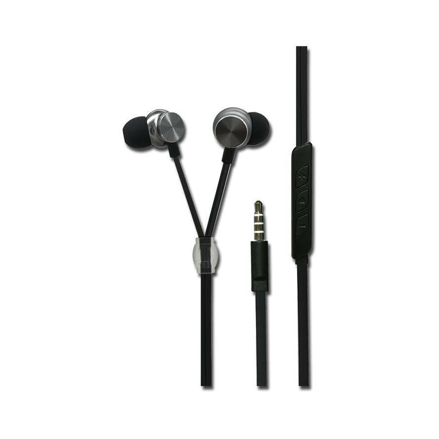 2GO In-Ear Stereo-Headset Luxury Zipper-Style anthrazit Eingabe / Ausgabe Kopfhörer & Headsets