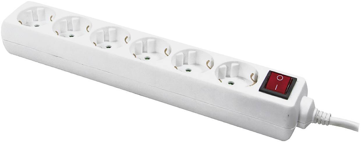 Logilink Steckdosenleiste 6-fach, 1,5m 250V/16A Multimedia-Technik Steckdosenleisten