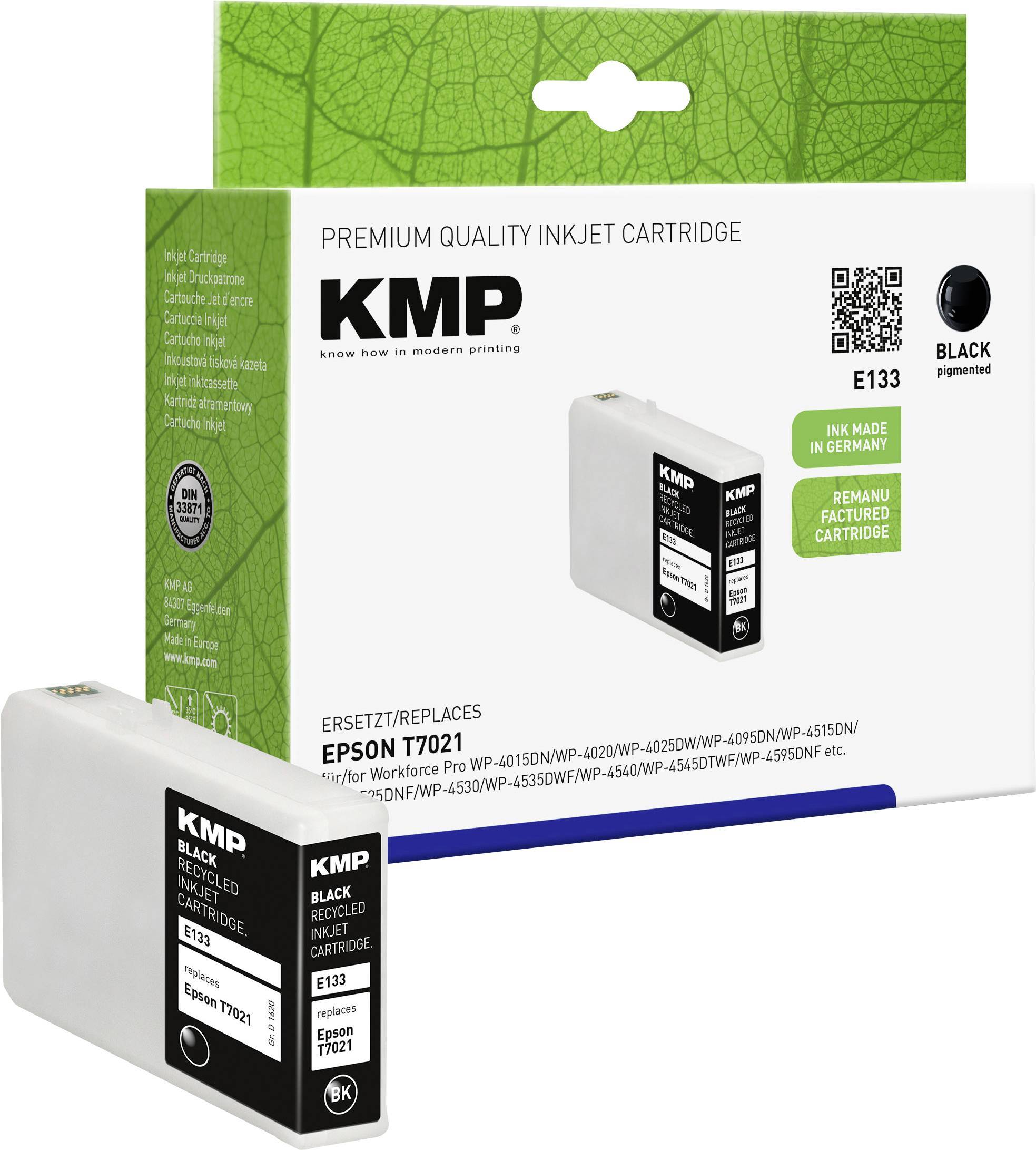 KMP Patrone Epson T7021 black 2400 S. E133 remanufactured Multimedia-Technik Patronen