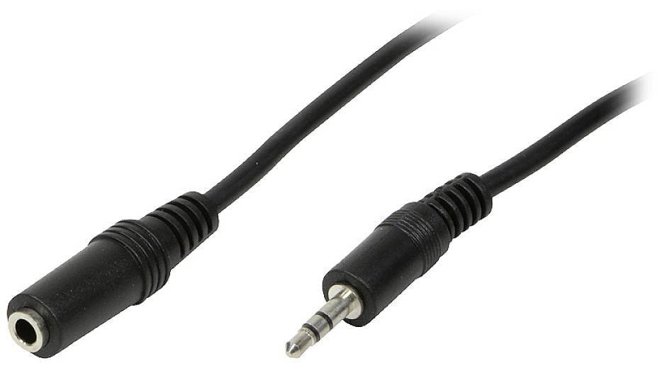 Logilink AudioVerl. 1x 3,5mm -> 1x St/Bu 3.00m bk Multimedia-Technik Audiokabel