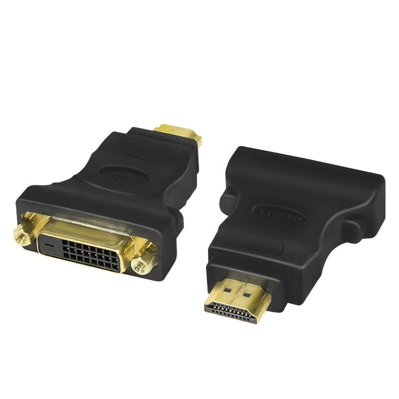 Logilink HDMI Adapter, male - DVI-D female, (Gold) Multimedia-Technik HDMI-Adapter