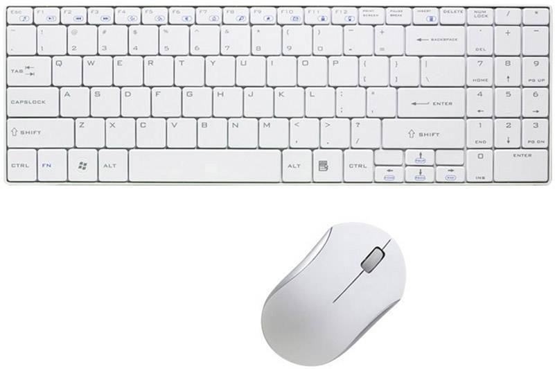 Logilink Tastatur Funk Slim 2.4 GHz mit Maus 1200dpi Eingabe / Ausgabe Mäuse & Tastaturen