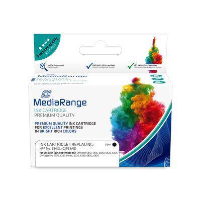 MediaRange Patrone HP NR 934XL Chip schwarz Multimedia-Technik Patronen HP