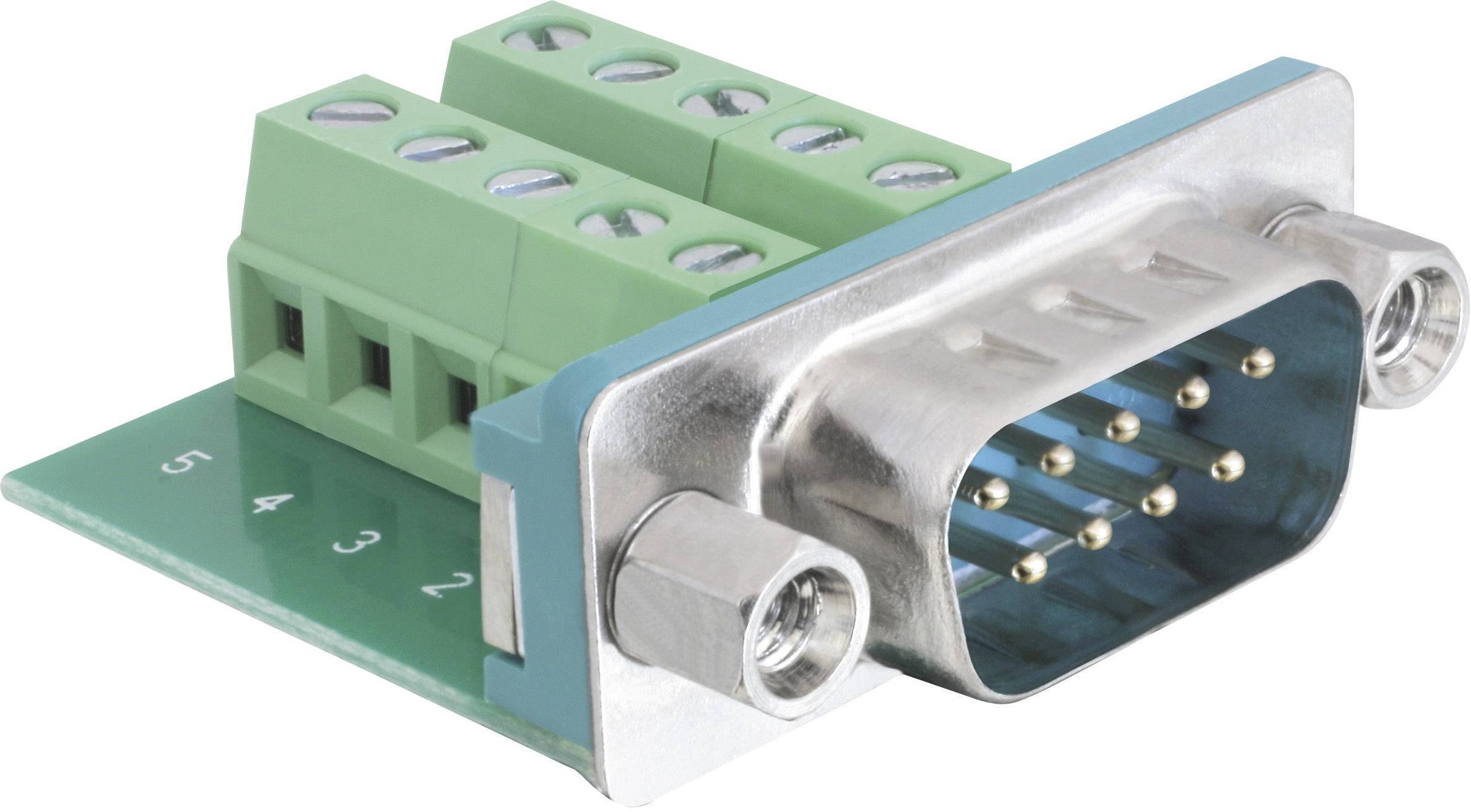 DELOCK Adapter Terminalblock 10Pin -> D-Sub9 Stecker Multimedia-Technik