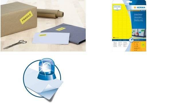 HERMA Etiketten A4 blau 45,7x21,2 mm Papier matt 960 St. Multimedia-Technik