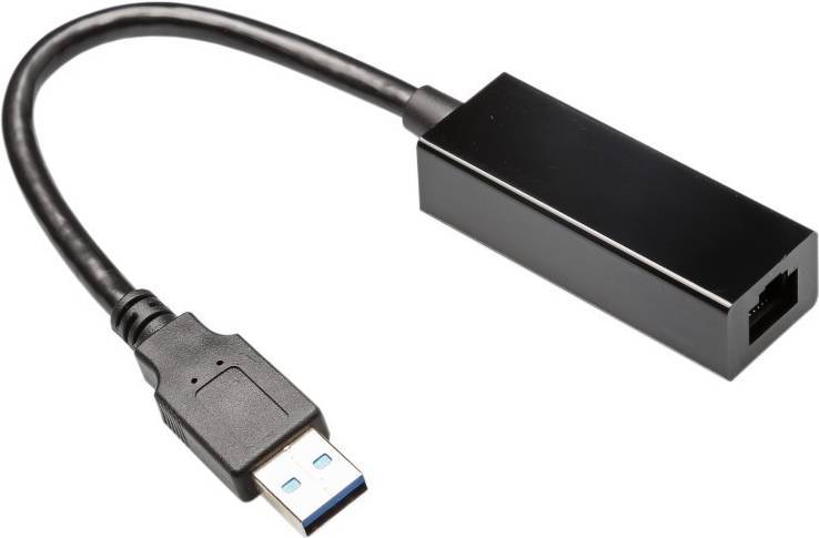 gembird Adapter USB3.0 -> Gigabit LAN + Flash-Speicher schw. Multimedia-Technik