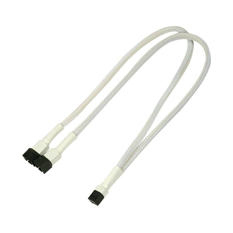 Nanoxia Kabel 3-Pin Y-Kabel, 30 cm, weiß Multimedia-Technik