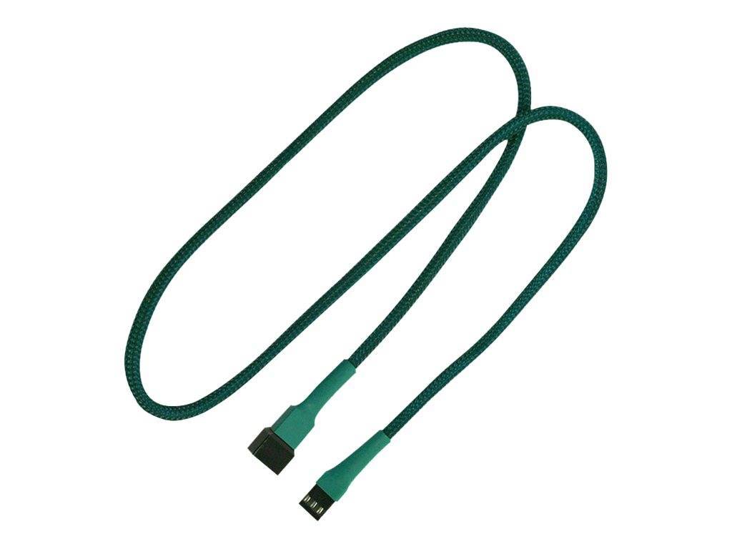 Nanoxia Kabel 3-Pin Verlängerung, 60 cm, grün Multimedia-Technik
