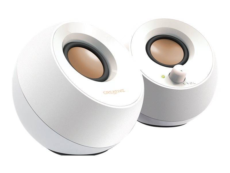 Creative Aktivbox Pebble 2.0 Weiß Multimedia-Technik Aktivboxen