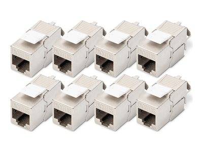 DIGITUS Keystone Jack Cat6A/RJ45->LSA geschirmt 500MHz 8St Multimedia-Technik