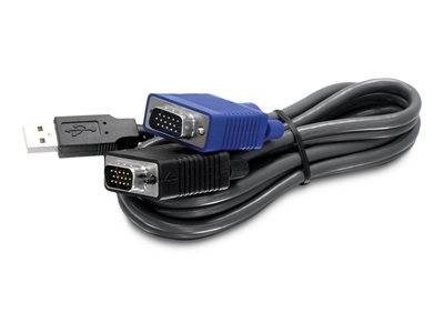 TRENDnet KVM Kabel USB /VGA 3m Multimedia-Technik KVM