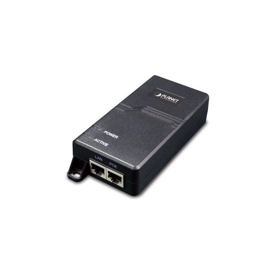 PLANET Single-Port 10/100/1000Mbps Ultra PoE Injector (60W) Multimedia-Technik Switch Zubehör
