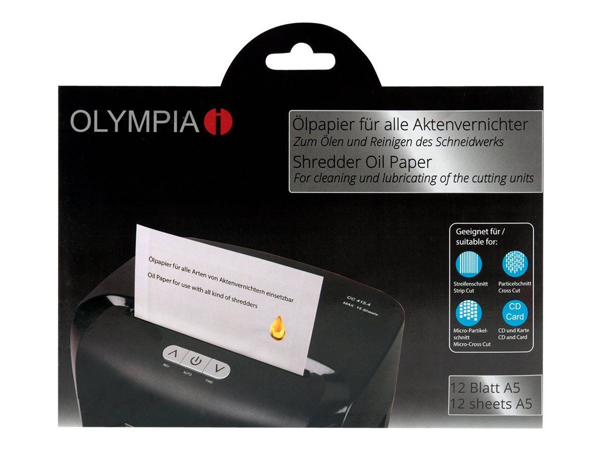 Olympia Ölpapier 12 Blatt Multimedia-Technik Aktenvernichter