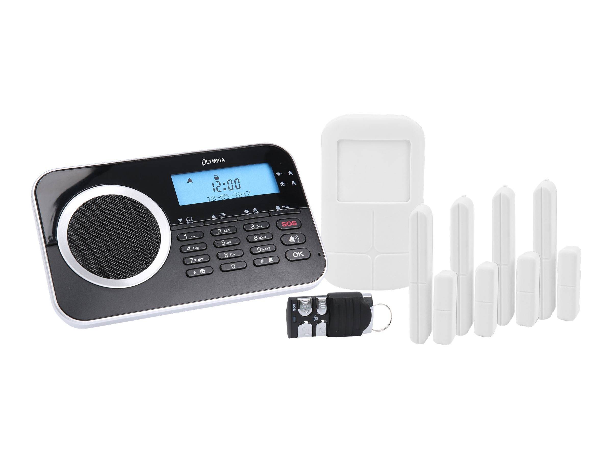 Olympia Alarmsystem Protect 9761 GSM 2.Generation schwarz Multimedia-Technik Security
