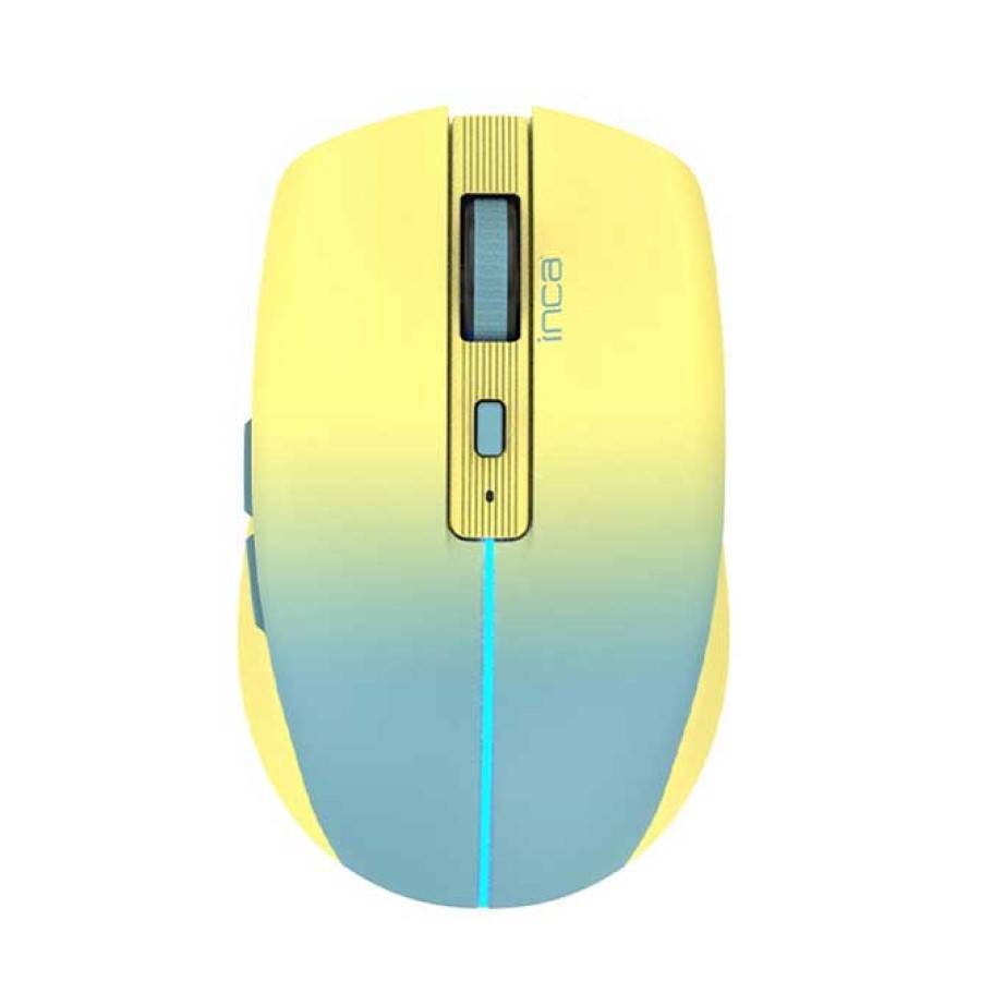 INCA Maus IWM-511RS 1600 DPI,Wrls & BT,6D Taste, Gelb Eingabe / Ausgabe Mäuse & Tastaturen