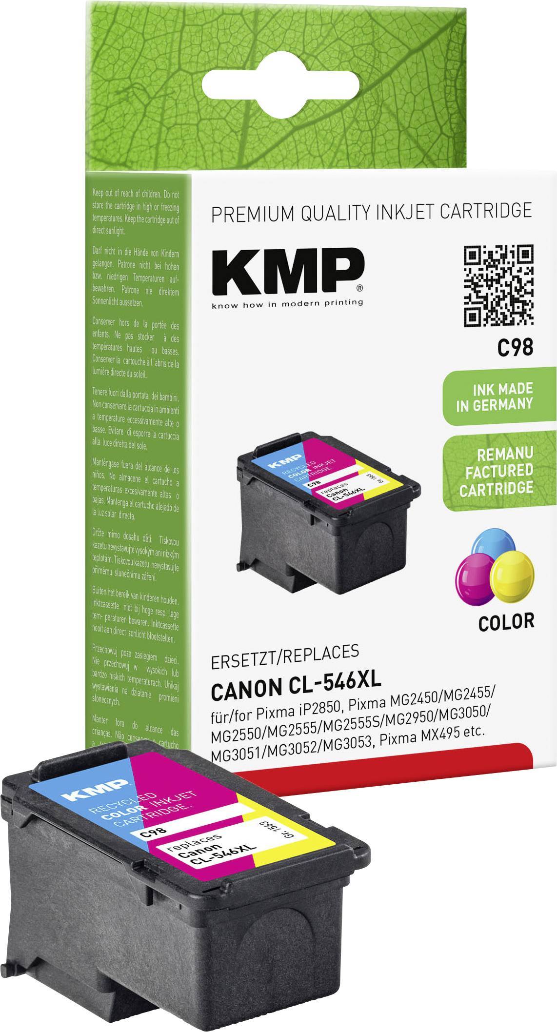 KMP Patrone Canon CL546XL color 300 S. C98 refilled Multimedia-Technik Patronen