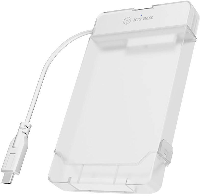 Adapter Kabel IcyBox 6,3cm SATA SSD -> USB 3.0 Type C (wh) Multimedia-Technik Externe Gehäuse