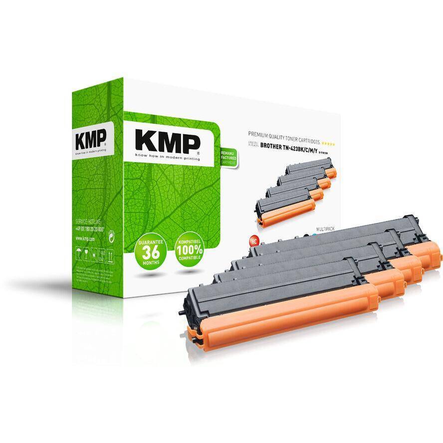 KMP Toner Brother TN-423BK/C/M/Y Multipack B-T101XM Multimedia-Technik