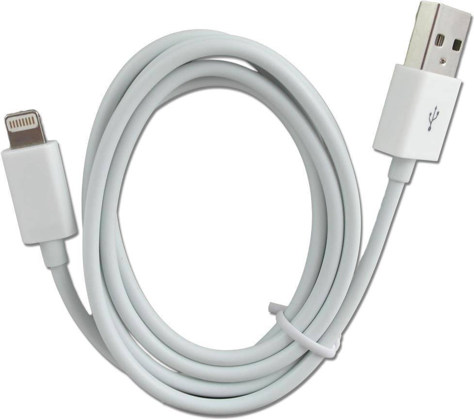 2GO USB Lade-/Datenkabel Lightning 1m weiß Multimedia-Technik Apple Zubehör