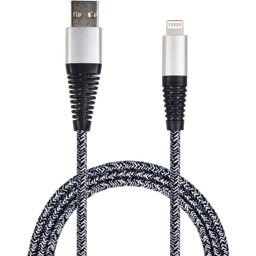 2GO USB Lade-/Datenkabel Lightning 1m Nylon sil PET-Verp. Multimedia-Technik Apple Zubehör