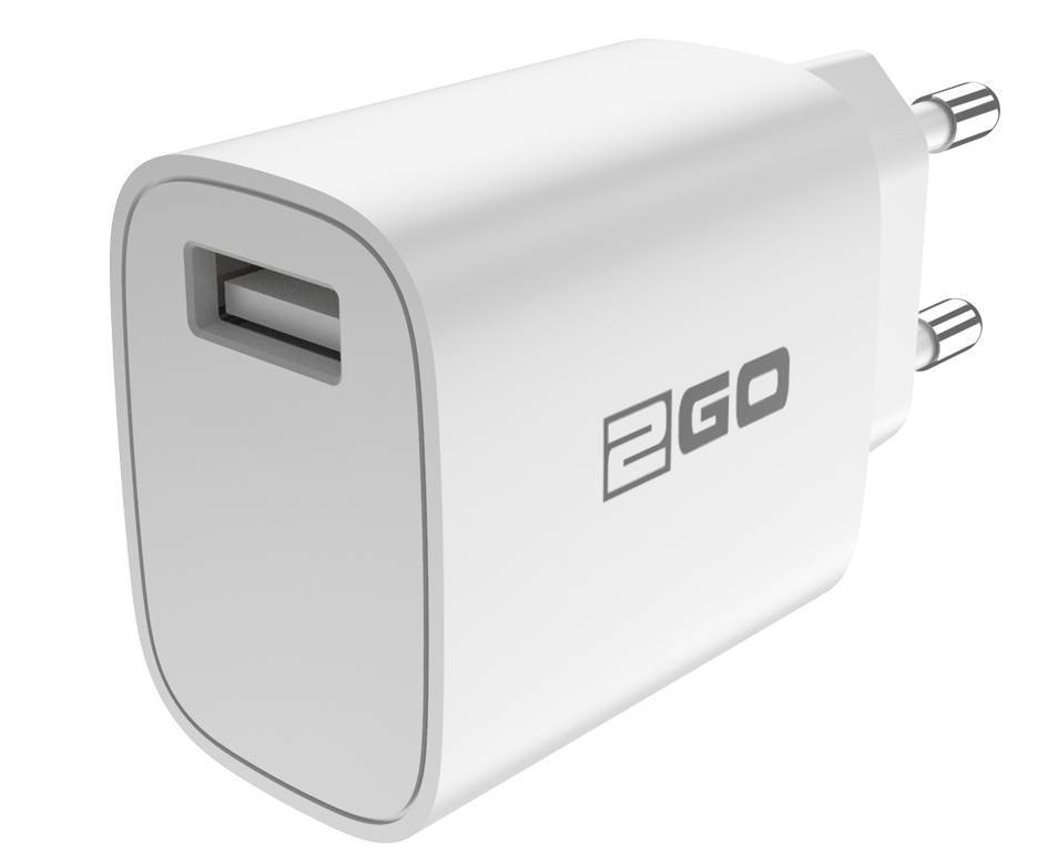 2GO Ladegerät 10,5W 1x USB-A inkl. Lightning Kabel - weiß Multimedia-Technik