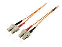 Equip Patchkabel SC->SC 20.00m Singlemode Duplex OS2 gelb Polybeutel Multimedia-Technik