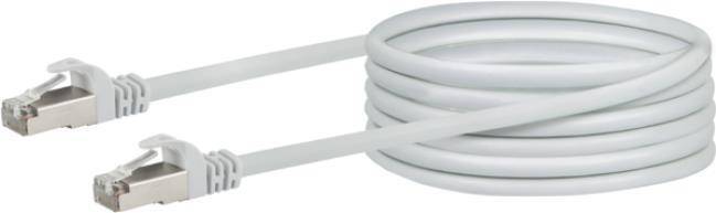 Schwaiger CAT 6 Netzwerkkabel S/FTP 20m Weiß Kabel Patchkabel RJ45 Cat.6