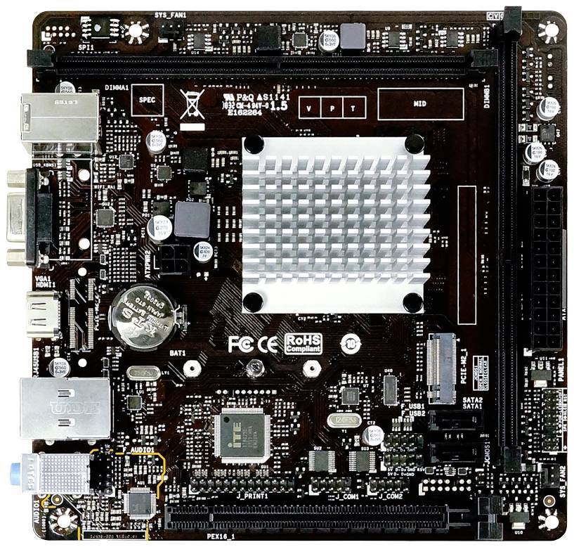 Biostar J4125NHU Celeron J4125,mITX,DDR4 Multimedia-Technik Mainboards INTEL