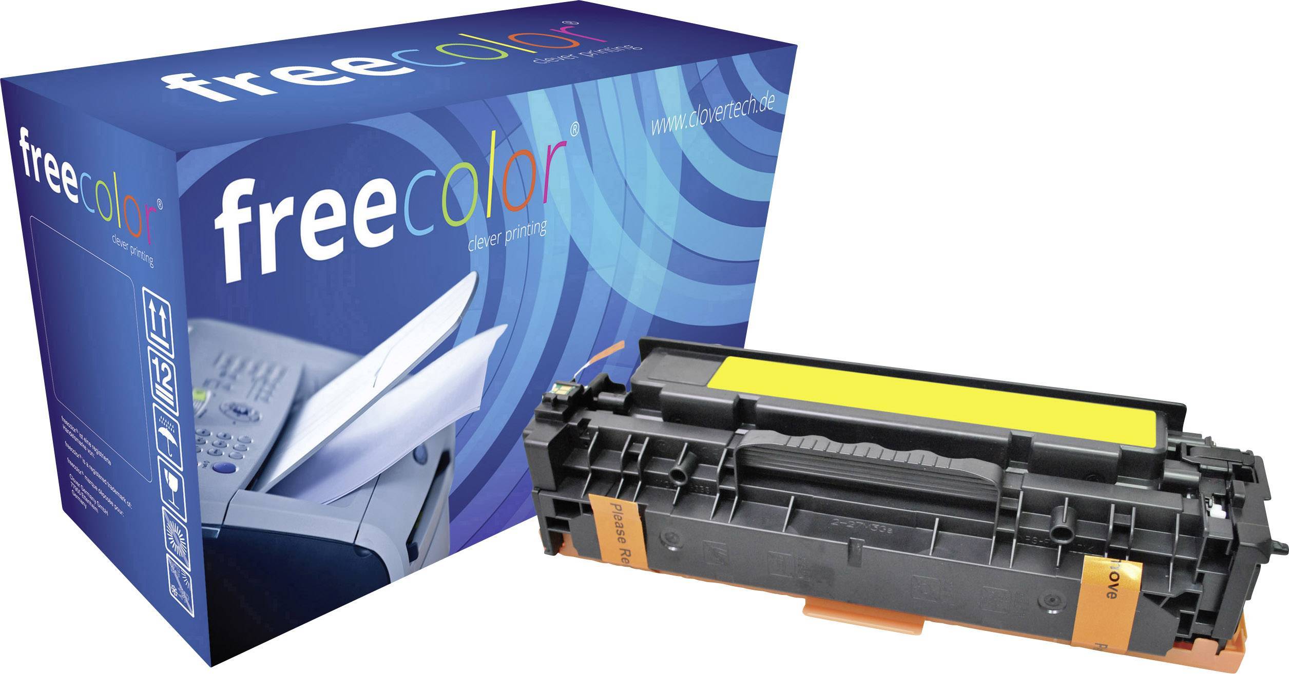 Freecolor Toner NTR f. HP CLJ Pro 300/400 ye CE412A kompatibel Multimedia-Technik HP