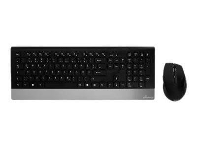 MediaRange Tastatur Highline wireless inkl. Maus schwarz Multimedia-Technik Tastaturen