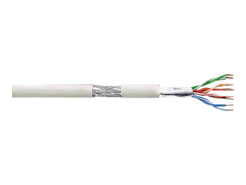Logilink Netzwerk Verlegekabel S/FTP Cat6, PVC, weiß, 100m Kabel Patchkabel RJ45 Cat.6