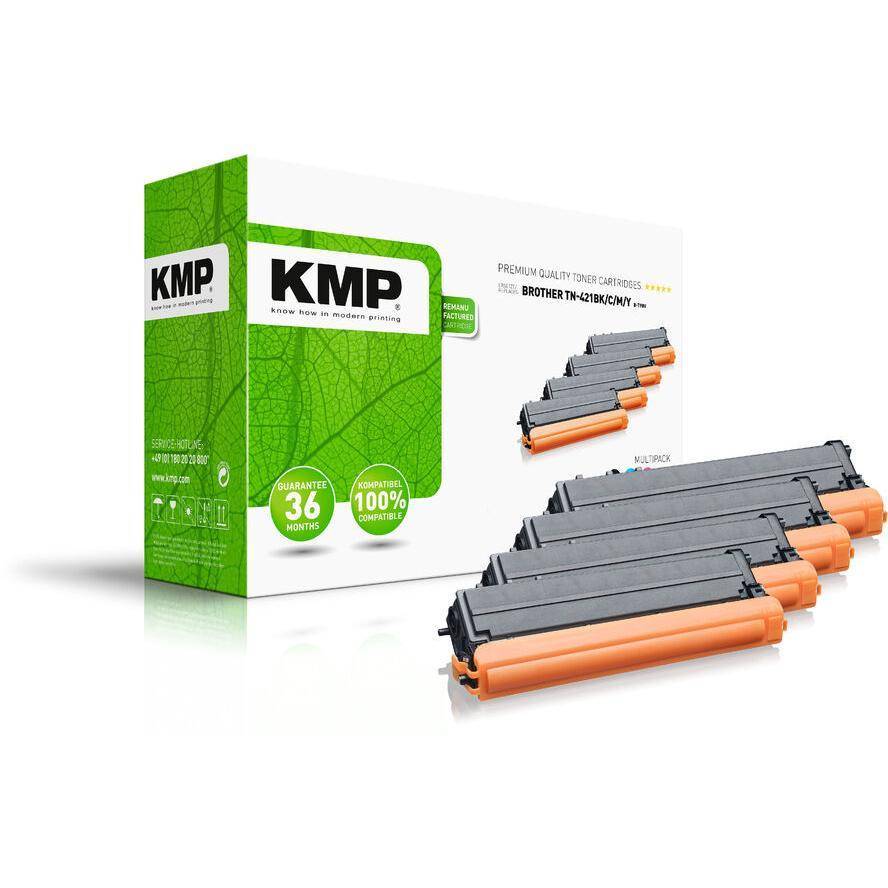 KMP Toner Brother TN421BK/C/M/Y Multipack B-T98V remanufactured Multimedia-Technik