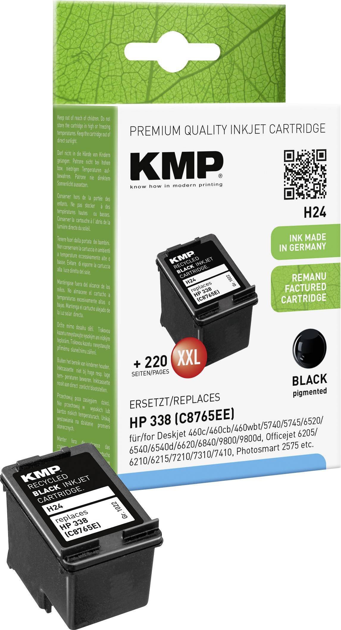 KMP Patrone HP C8765E Nr.338 black 700 S. H24 refilled Multimedia-Technik Patronen HP