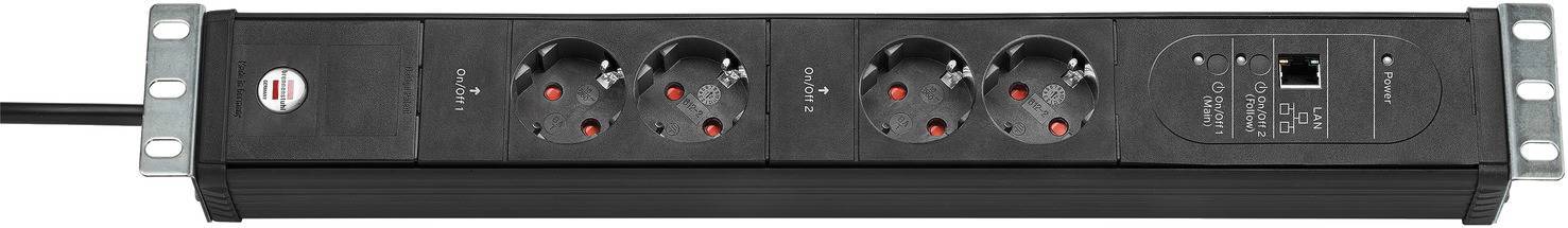 Brennenstuhl Steckdosenleiste Premium-Web-Line 19 4x 3m Multimedia-Technik Steckdosenleisten