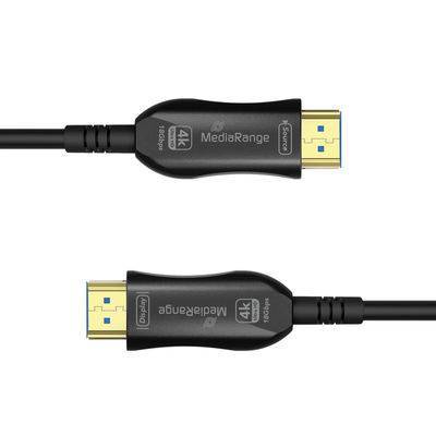 MediaRange HDMI High Speed Ethernet Kabel AOC 18Gibt/s 15m Multimedia-Technik HDMI-Kabel