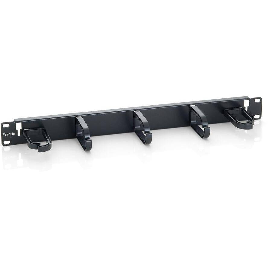 Equip 19 Kabelmanagement 5xPlastikringe Stahl 1U RAL9005 Multimedia-Technik 19 Zubehör