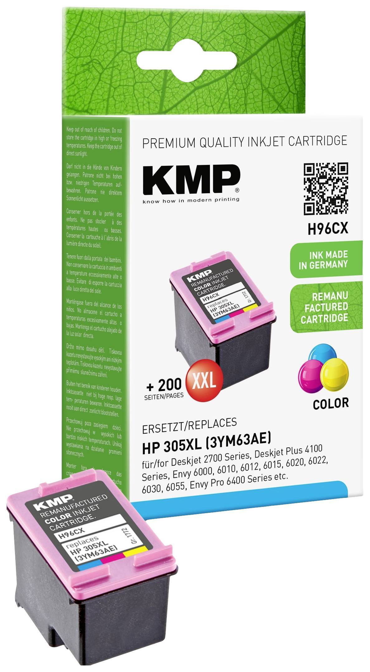 KMP Patrone HP 3YM63AE Nr.305XL color 400 Seiten 12ml H96CX remanufactured Multimedia-Technik HP